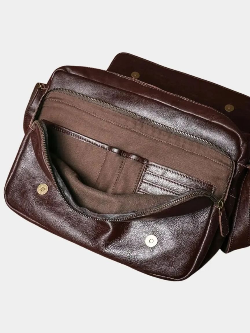 Classic Messenger Leather Bag for Men