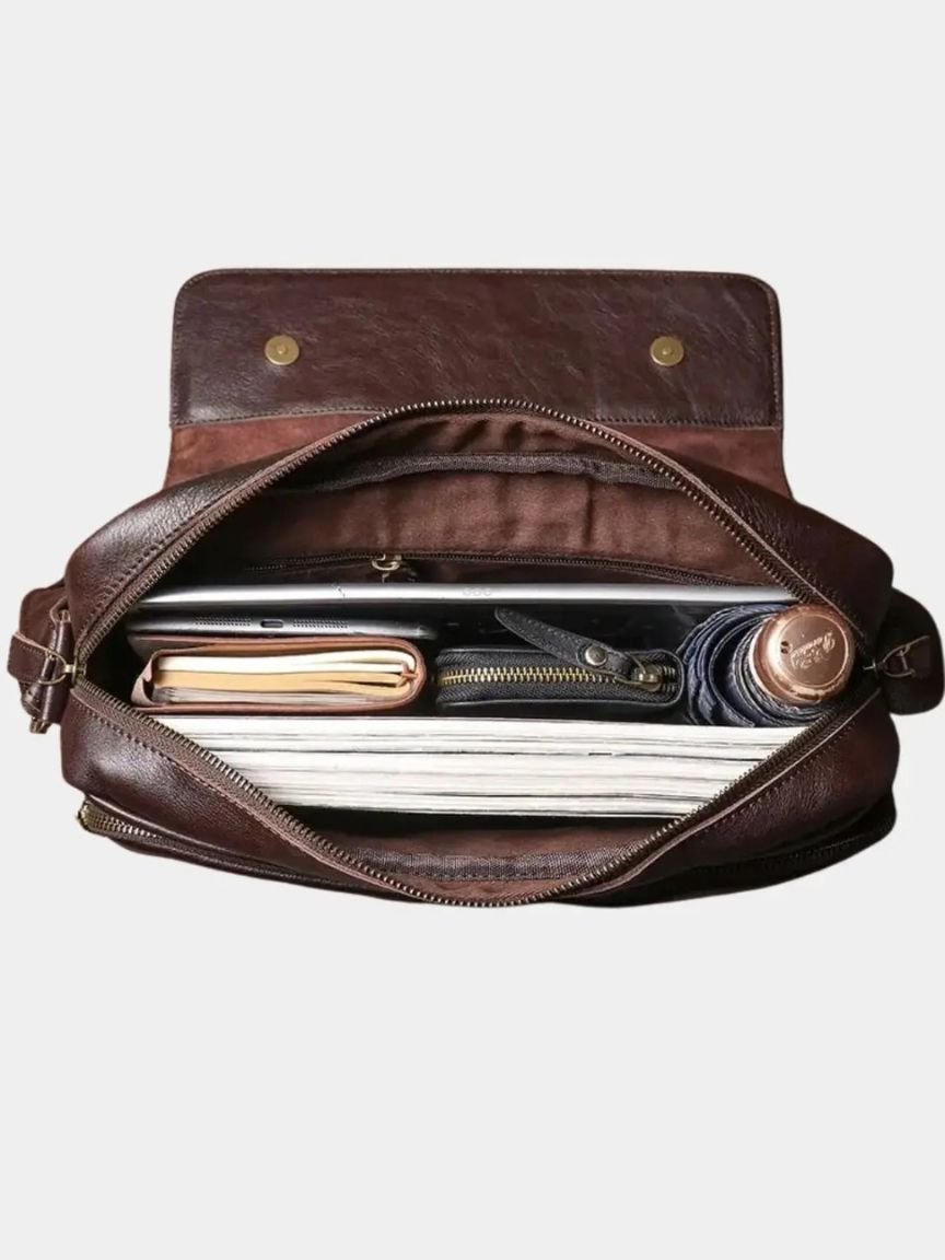 Classic Messenger Leather Bag for Men