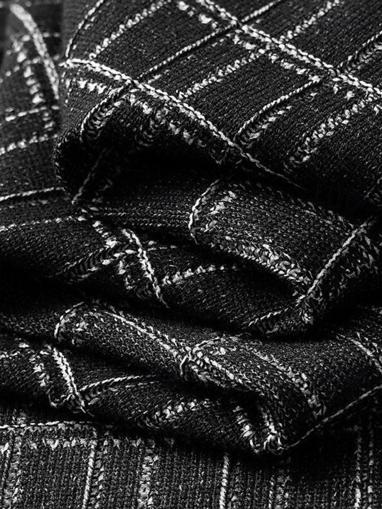 Classic Noir Knit Polo Shirt - Cross & Crown