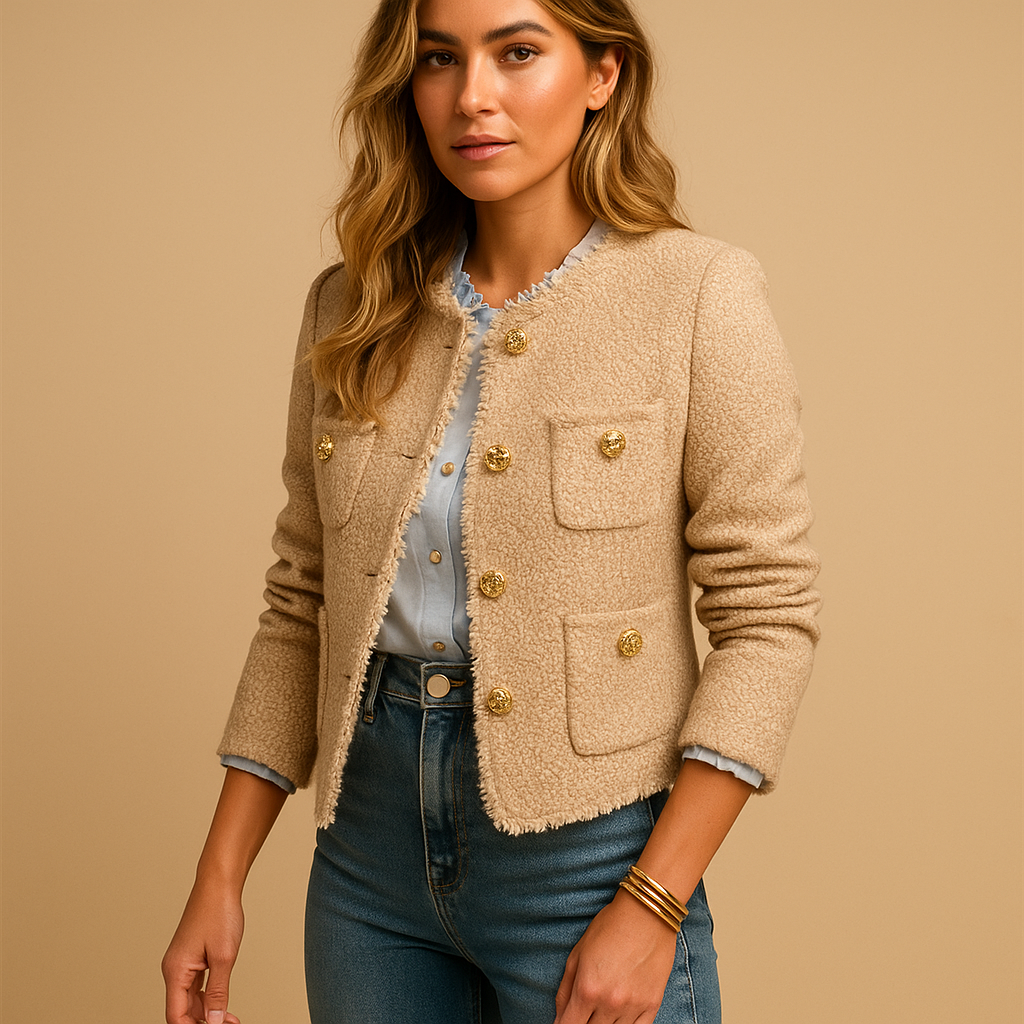 Classic tweed blazer jacket for women | Felicity