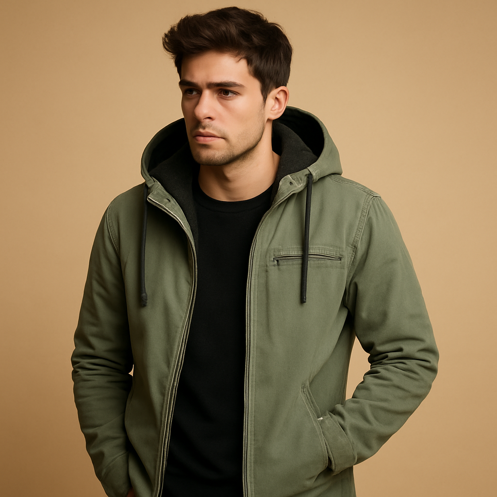 Classic hooded zip-up sweatshirt for men | Felix
