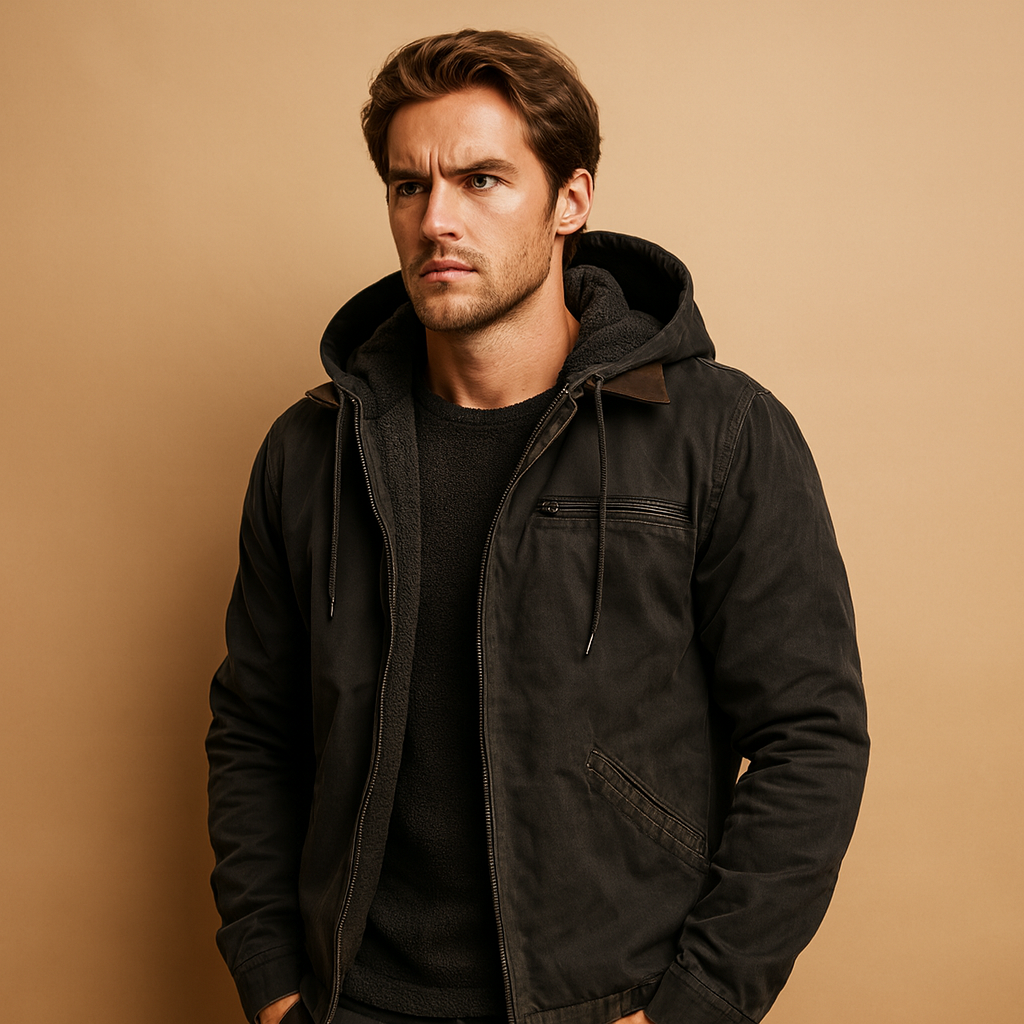 Classic hooded zip-up sweatshirt for men | Felix