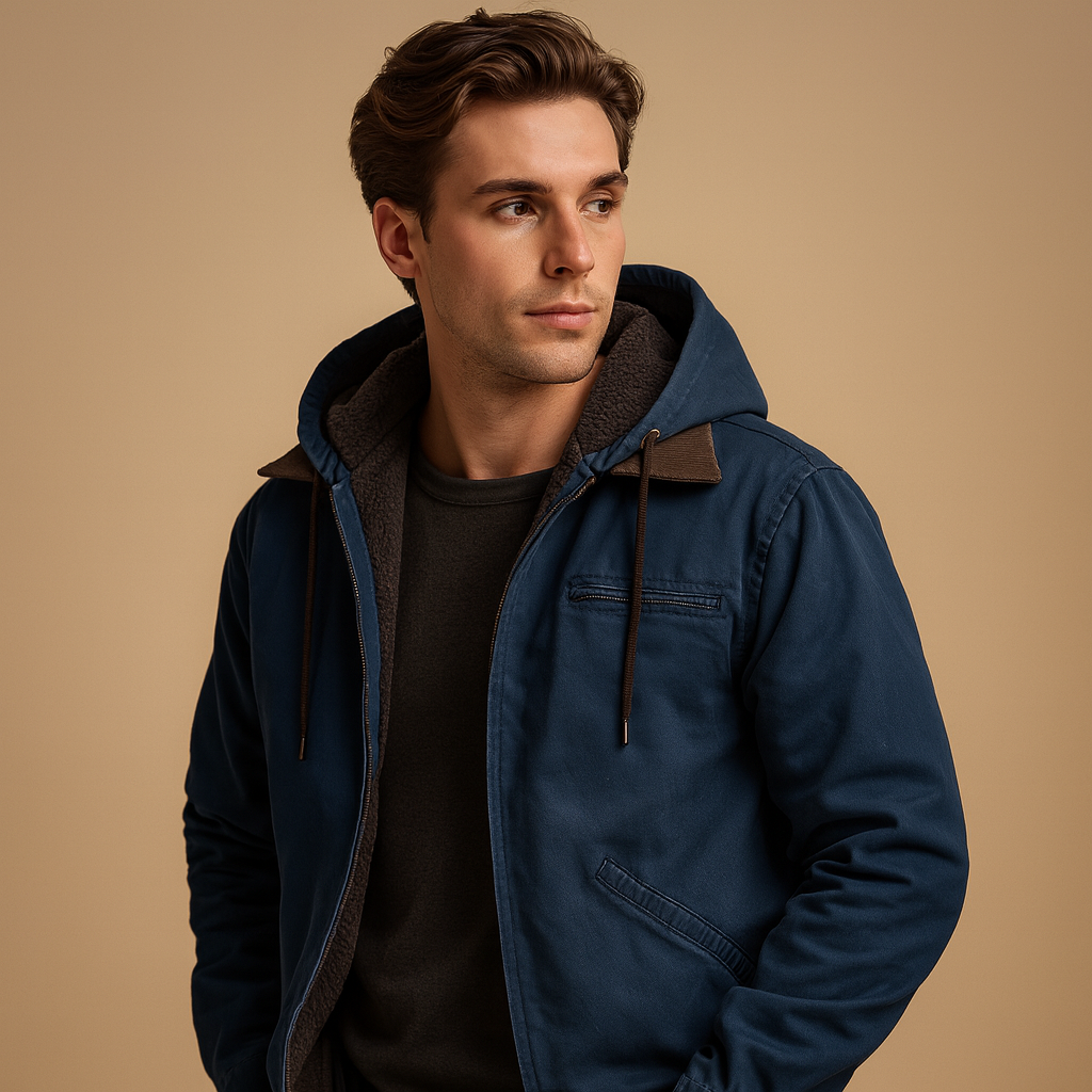 Classic hooded zip-up sweatshirt for men | Felix