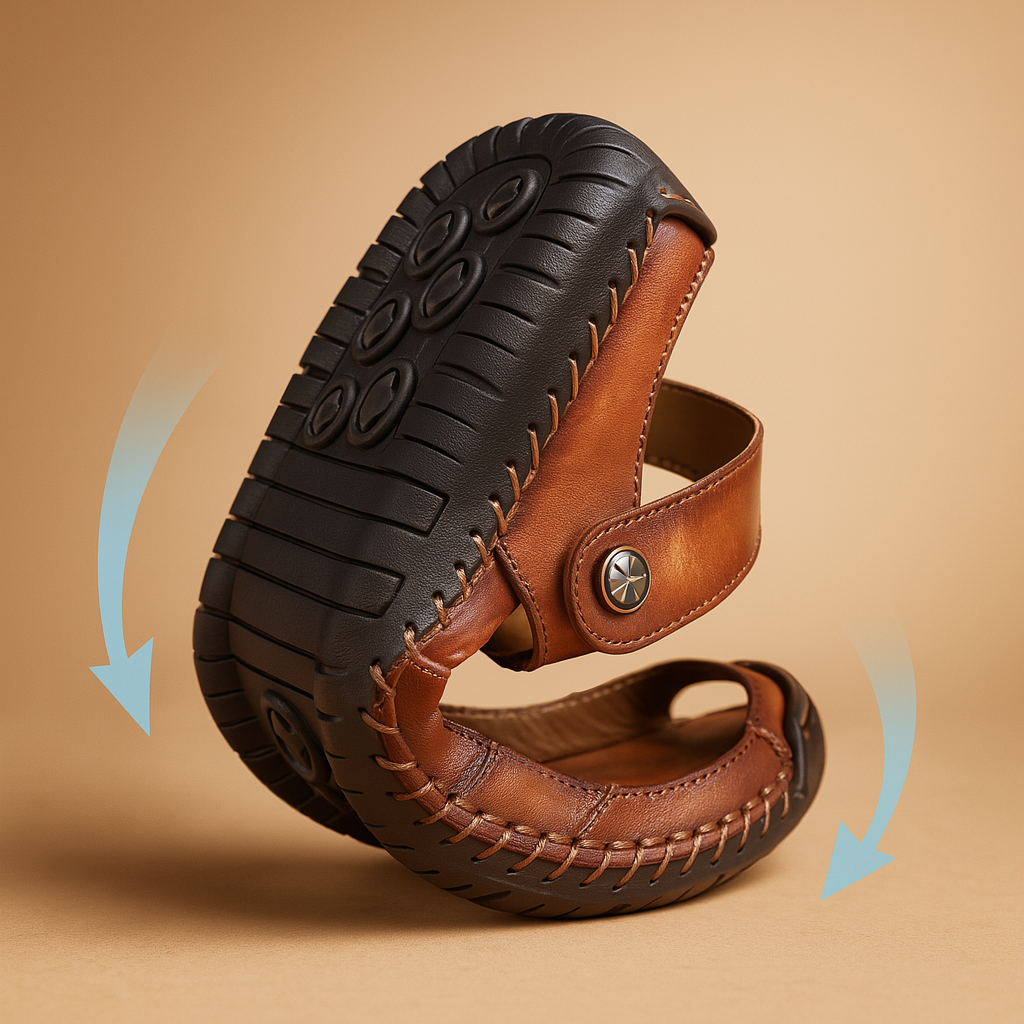 Comfortable walking sandals with double strap for men | Mason