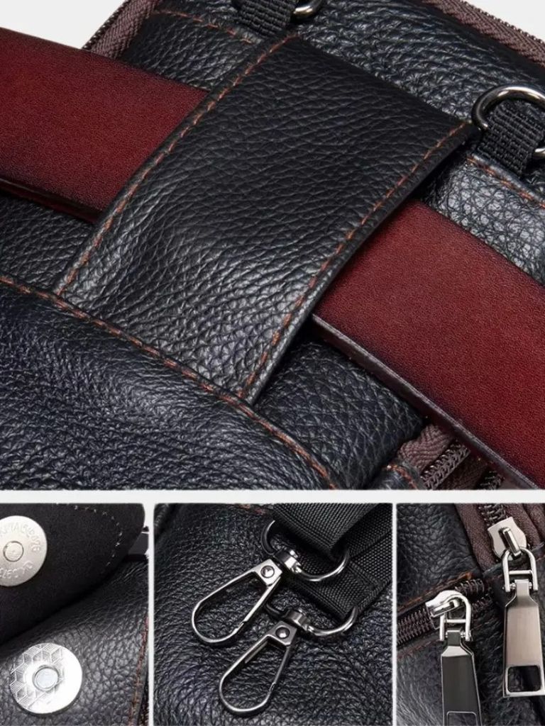 Compact Voyager Shoulder Bag for Men