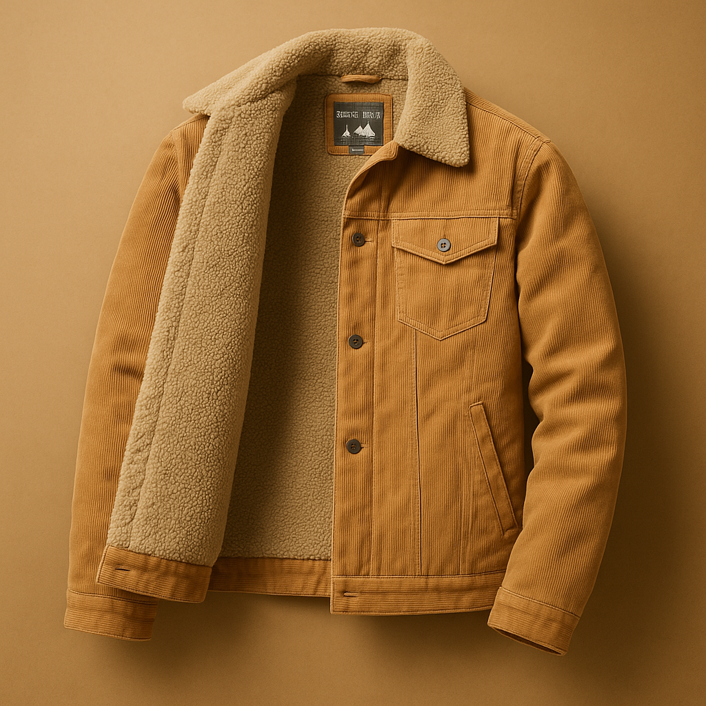 Corduroy jacket with modern slim fit for men | Elliott