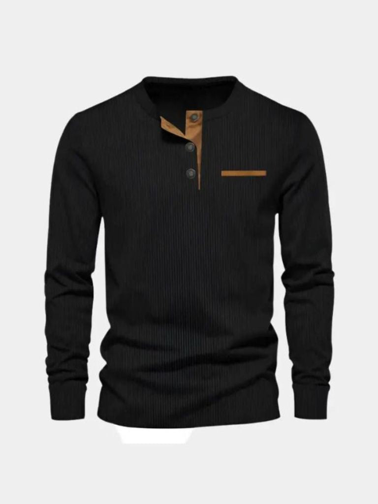 Corduroy Long Sleeve T-Shirt for Men