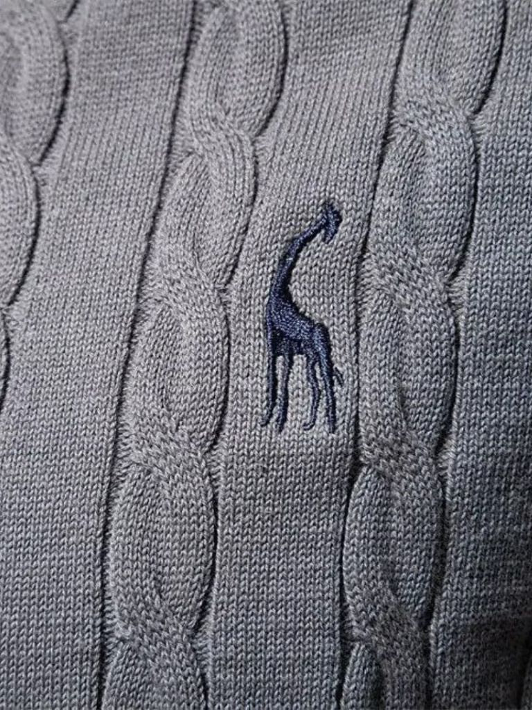 Cotton Crew Neck Pullover Sweater for Men