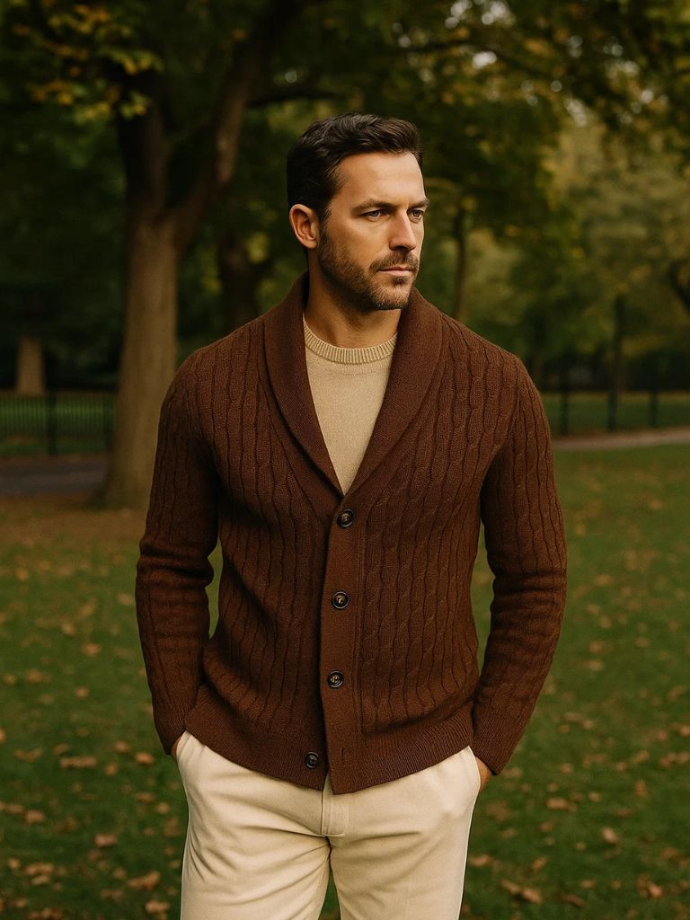 Cozy Classic Cardigan for Men