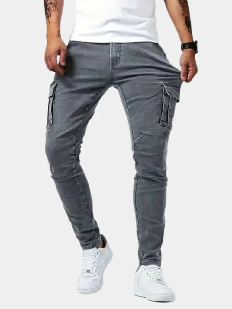 Denim Jeans Cargo Trousers for Men