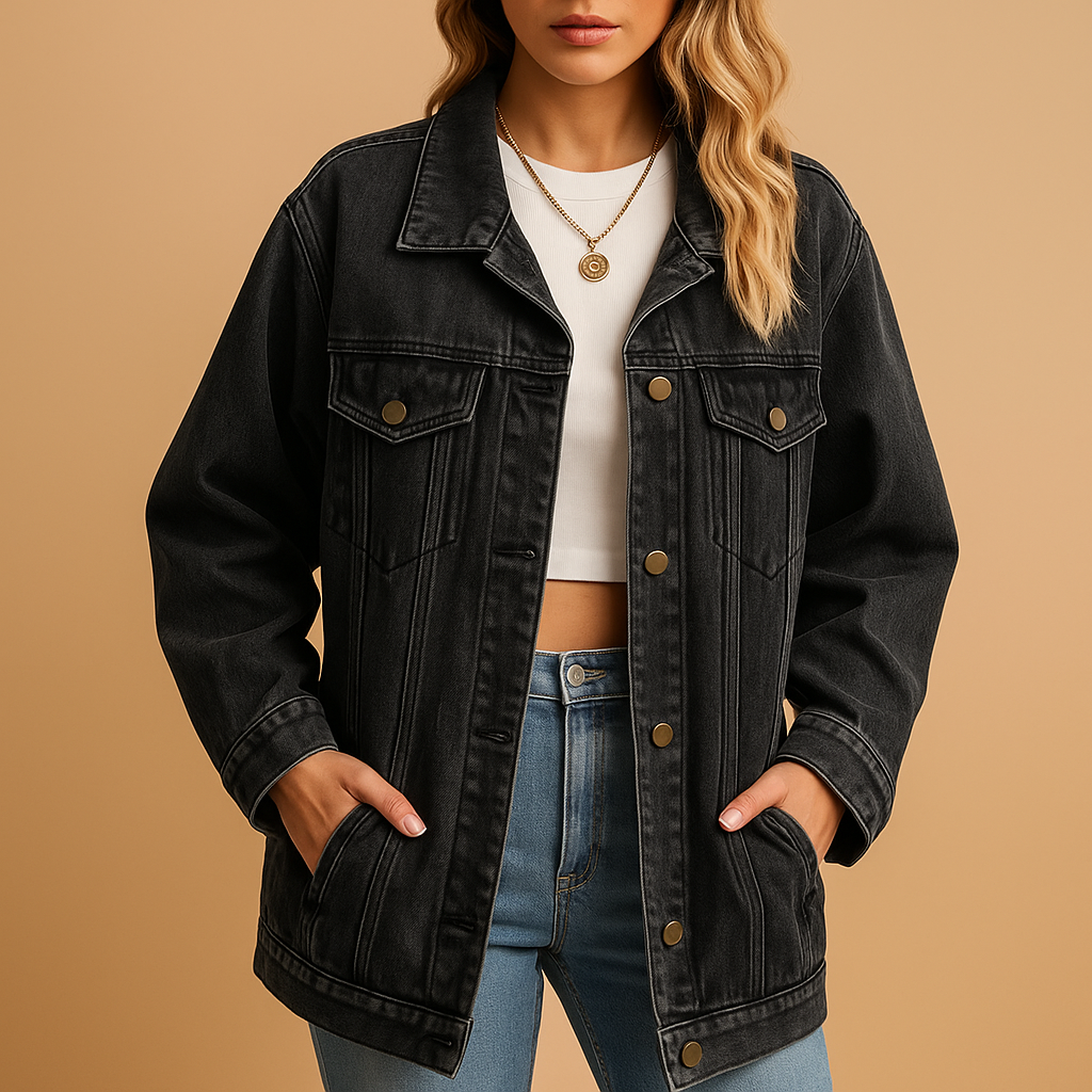 Denim winter jacket for women | Elizabeth