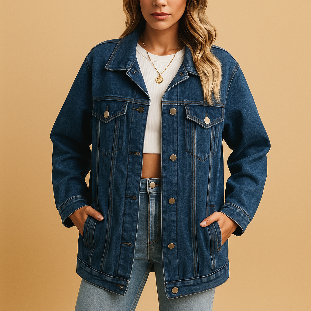 Denim winter jacket for women | Elizabeth