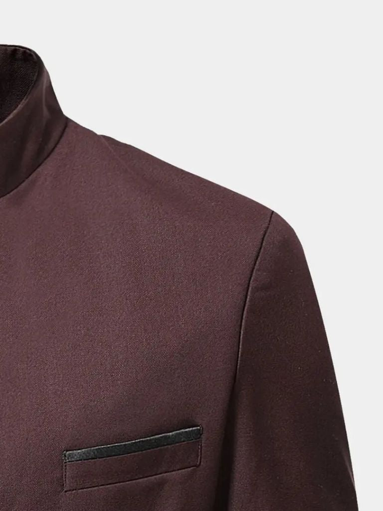 Elegant Collar Jacket for Men