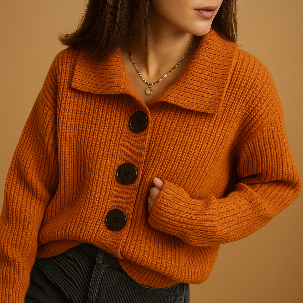 Elegant cotton cardigan for women | Pia