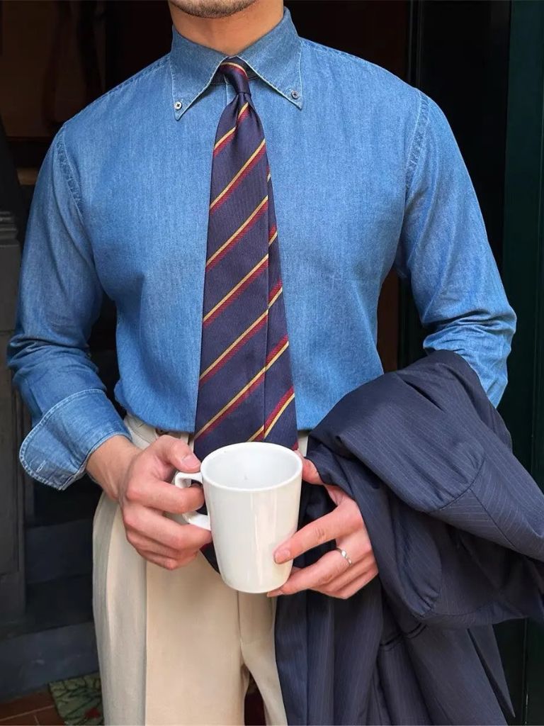 Elegant Denim Shirt for Men