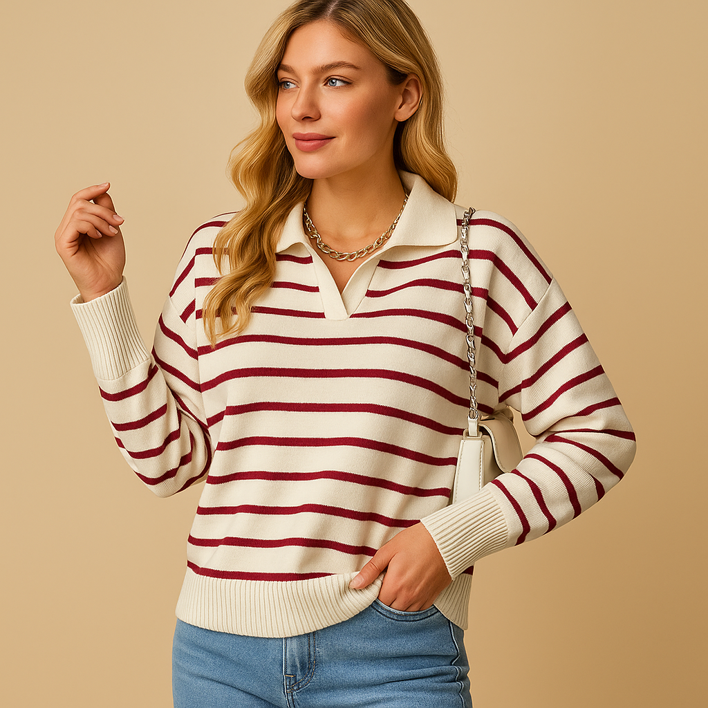 Elegant everyday sweater with flattering fit for women | Celeste