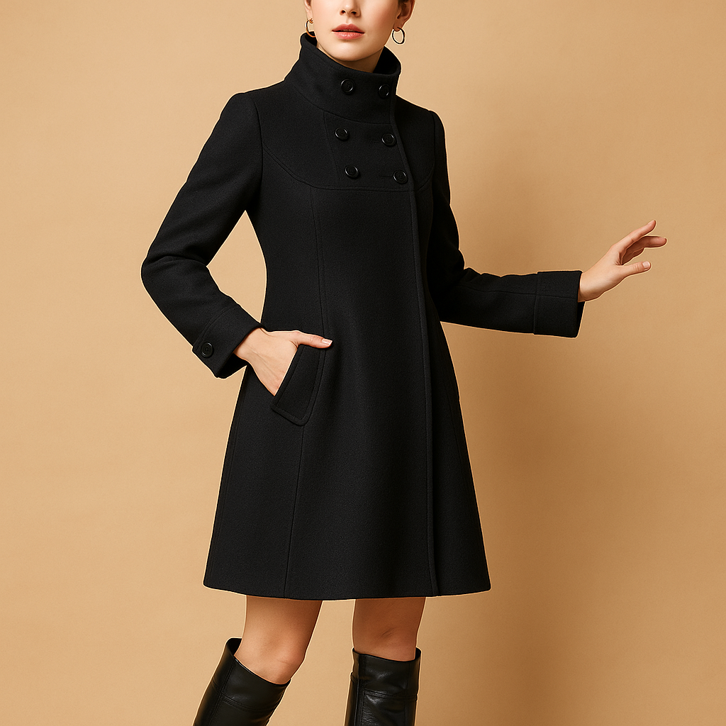 Elegant hooded winter coat for women | Celeste