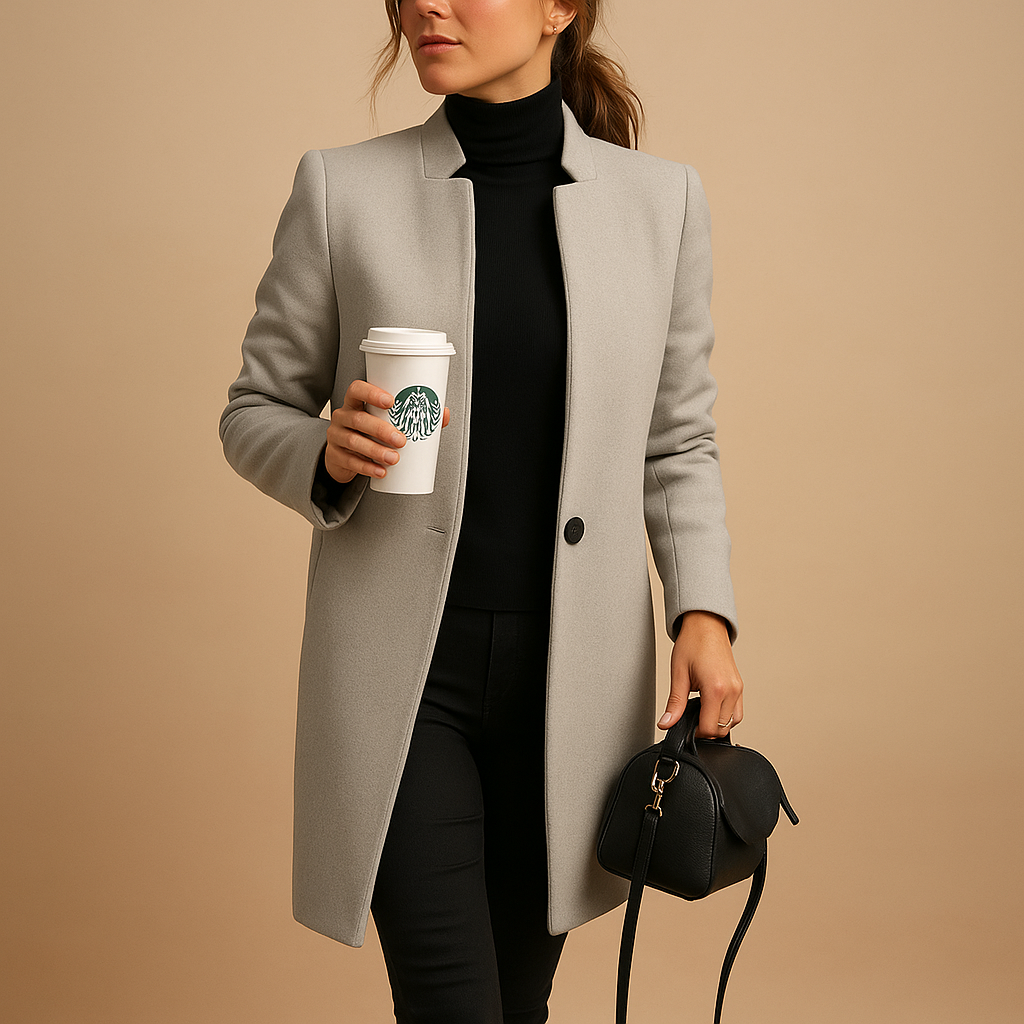 Elegant lightweight spring coat for women | Irina