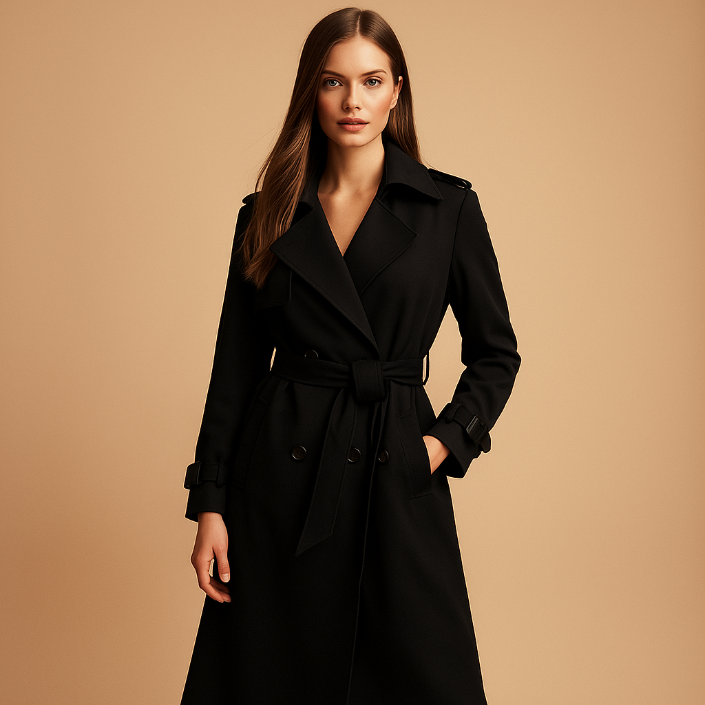 Elegant long winter coat for women | Celeste