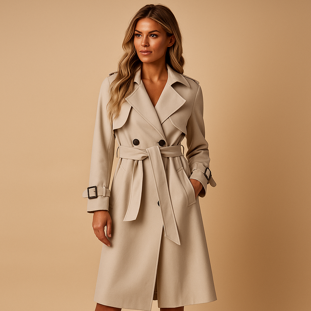 Elegant long winter coat for women | Celeste