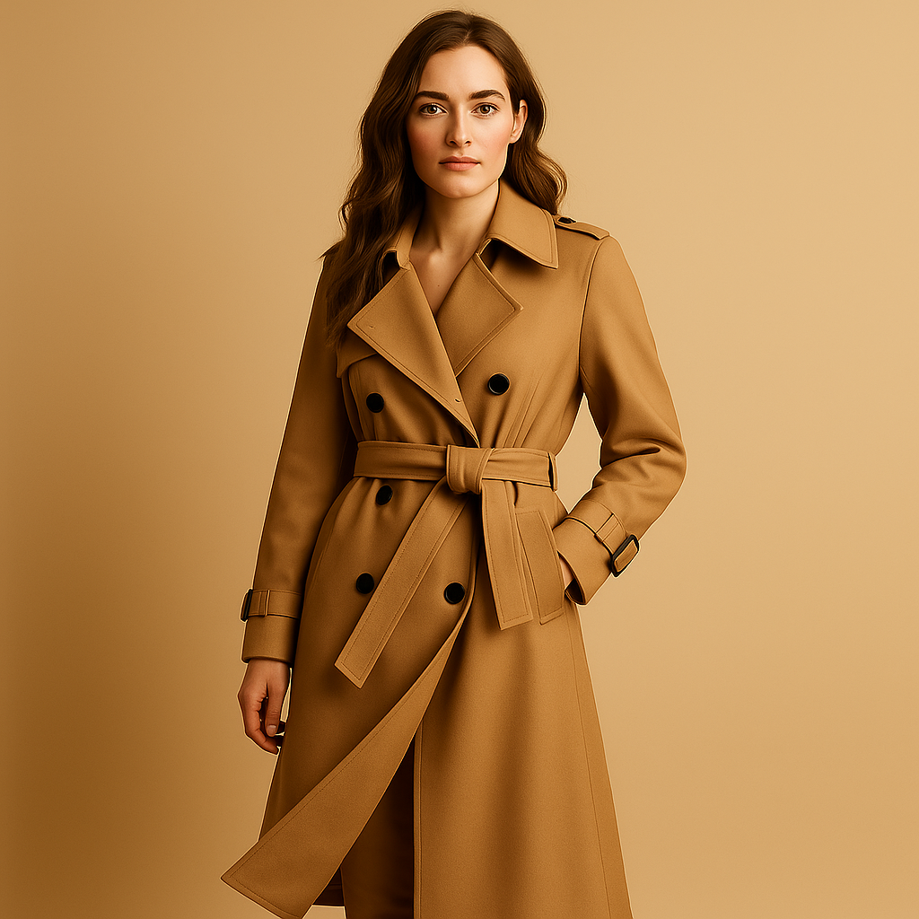 Elegant long winter coat for women | Celeste
