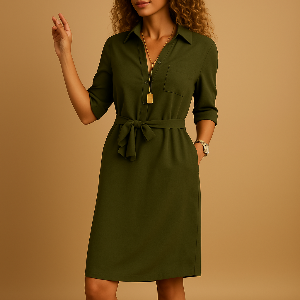 Elegant modern midi dress for women | Celeste
