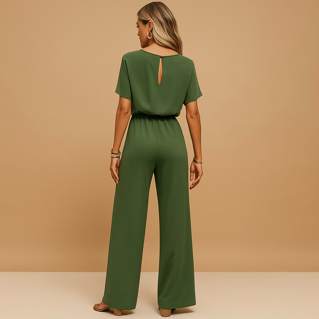 Elegant tailored jumpsuit with flowing sleeves for women | Nina