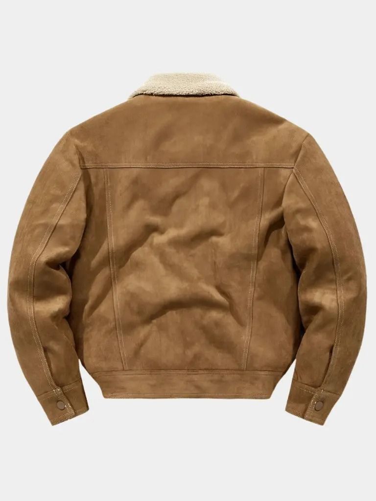 Essential Fleece Suede Jacket for Men