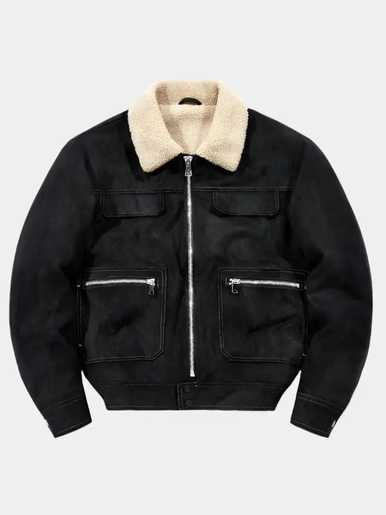 Essential Fleece Suede Jacket for Men
