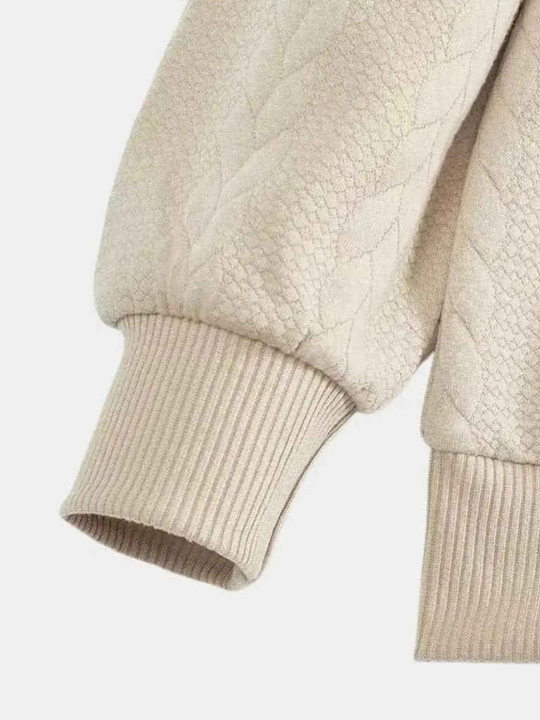 Essential Henley Quarter Zip Pullover for Men