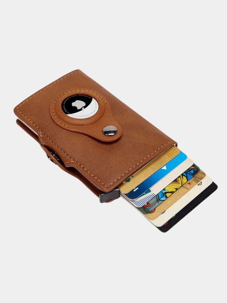 Essential Modern Wallet with AirTag Holder RFID Blocking for Men