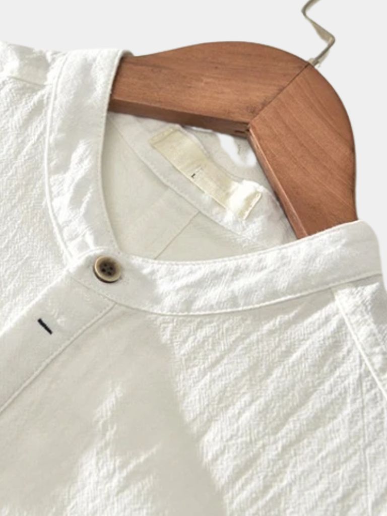 Essential Short Sleeve Linen Shirt for Men