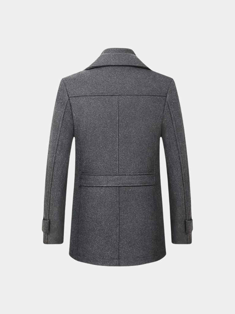 Essential Wool Blend Coat for Men