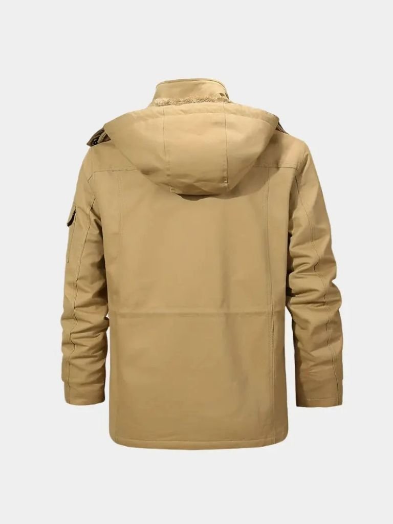 Fleece Hooded Bomber Jacket for Men