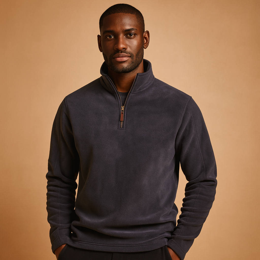 Fleece half zip pullover for men | Nathan