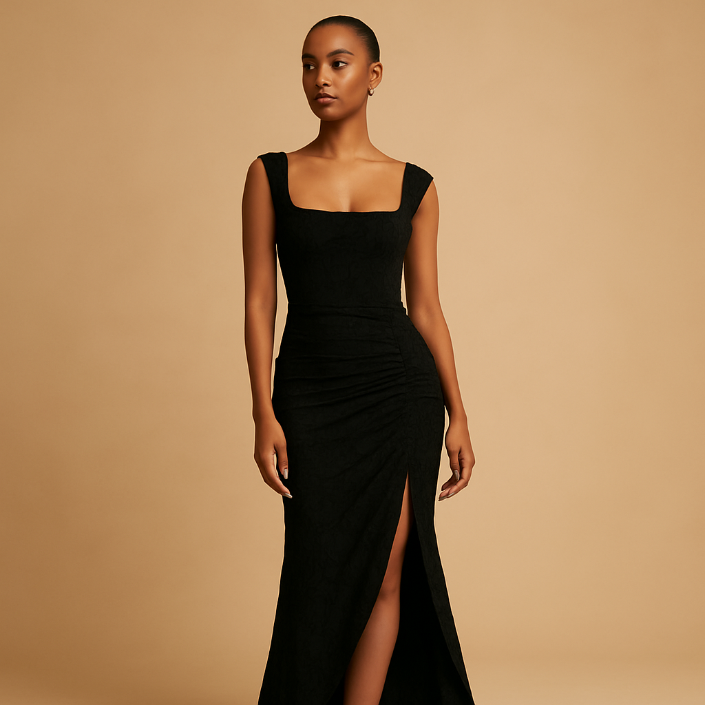 Floral midi dress with airy fit for women | Eliza