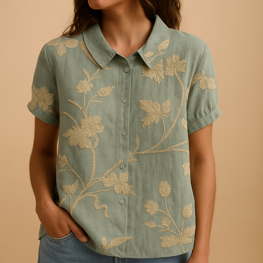 Floral print loose blouse for women | Hazel