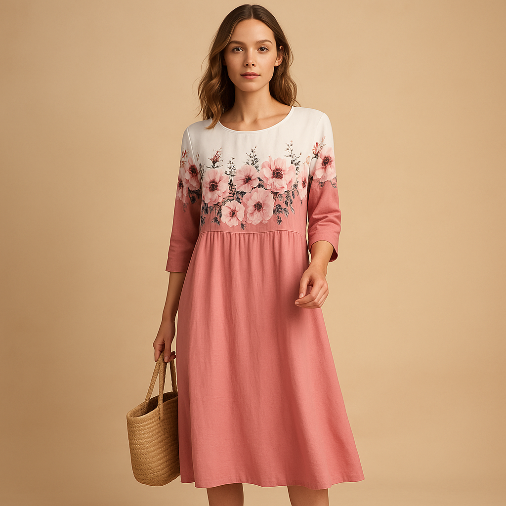 Flowy midi dress for women | Hazel