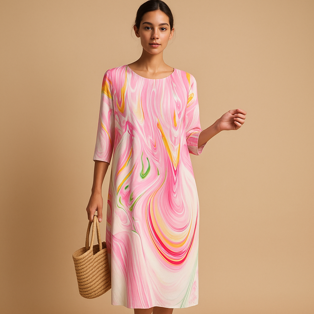 Flowy midi dress for women | Hazel
