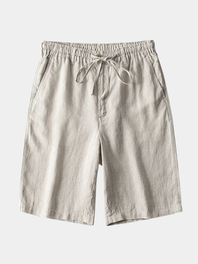 Gris Mariner Linen Shorts for Men