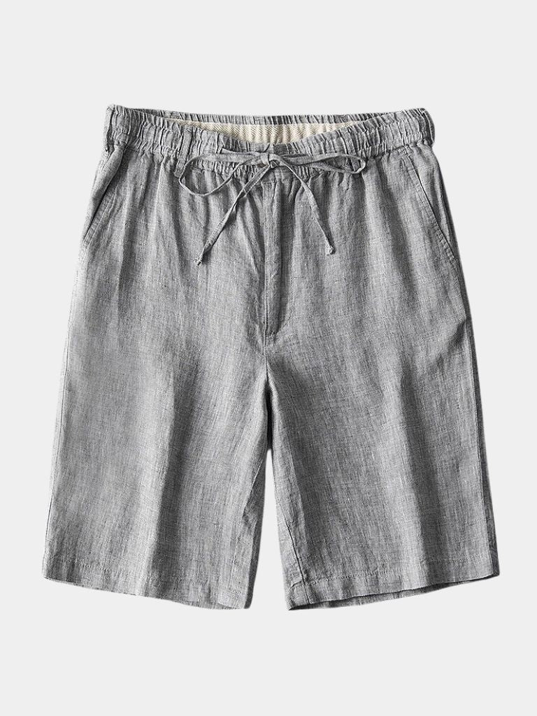 Gris Mariner Linen Shorts for Men