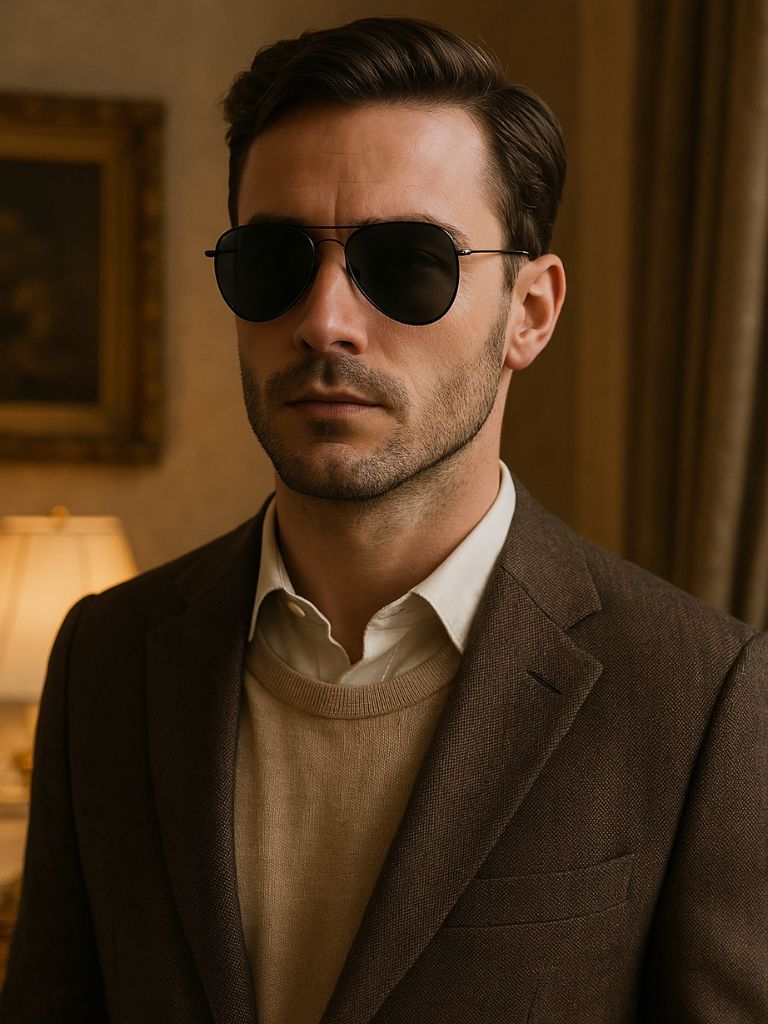 Halo Noir Polarized Sunglasses for Men