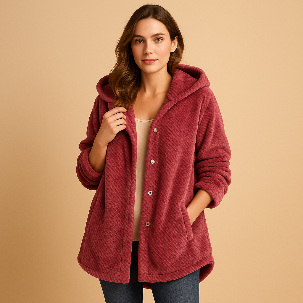 Hooded winter coat for women | Elodie