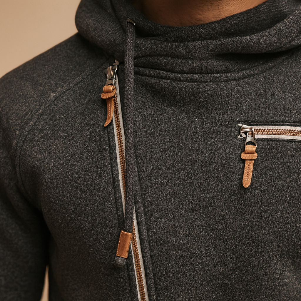 Hooded zip cardigan for men | Mason