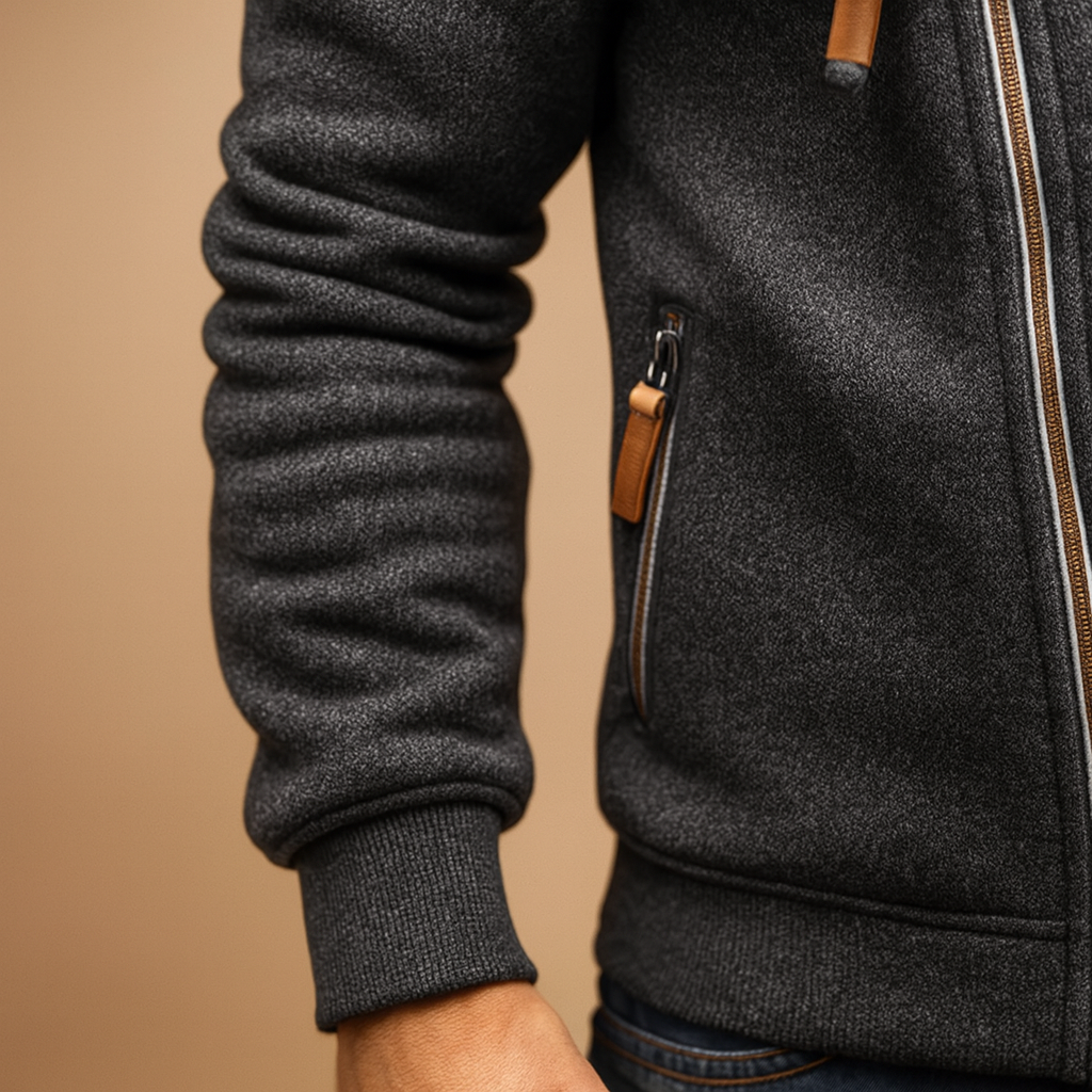 Hooded zip cardigan for men | Mason
