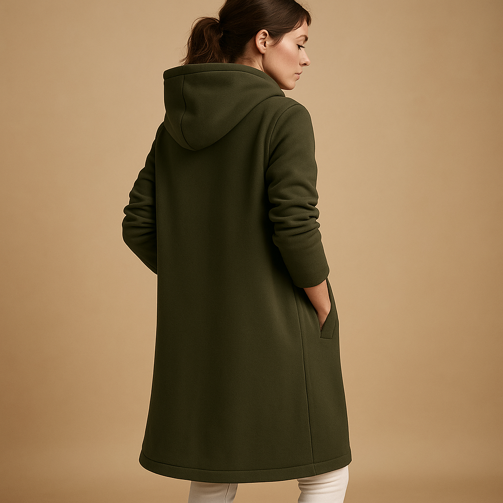 Hooded zip-up sweatshirt jacket for women | Mabel
