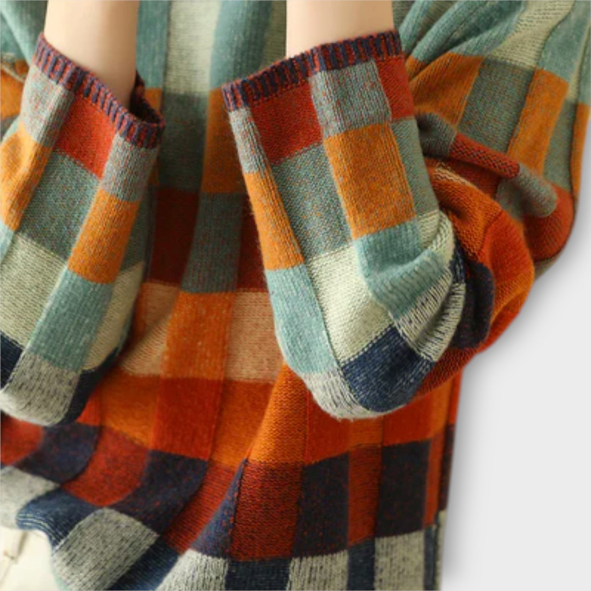 Patchwork Turtleneck for Women