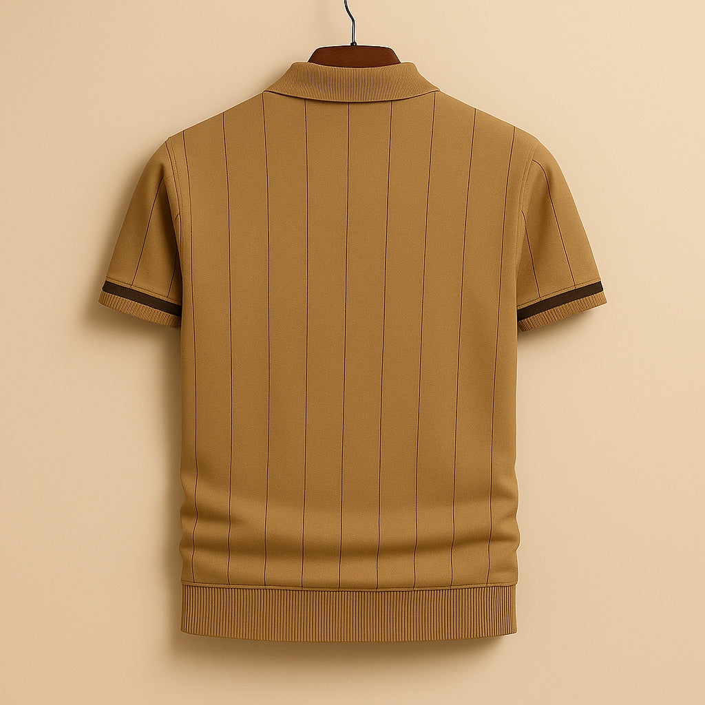 Zackary | Zip Knit Polo