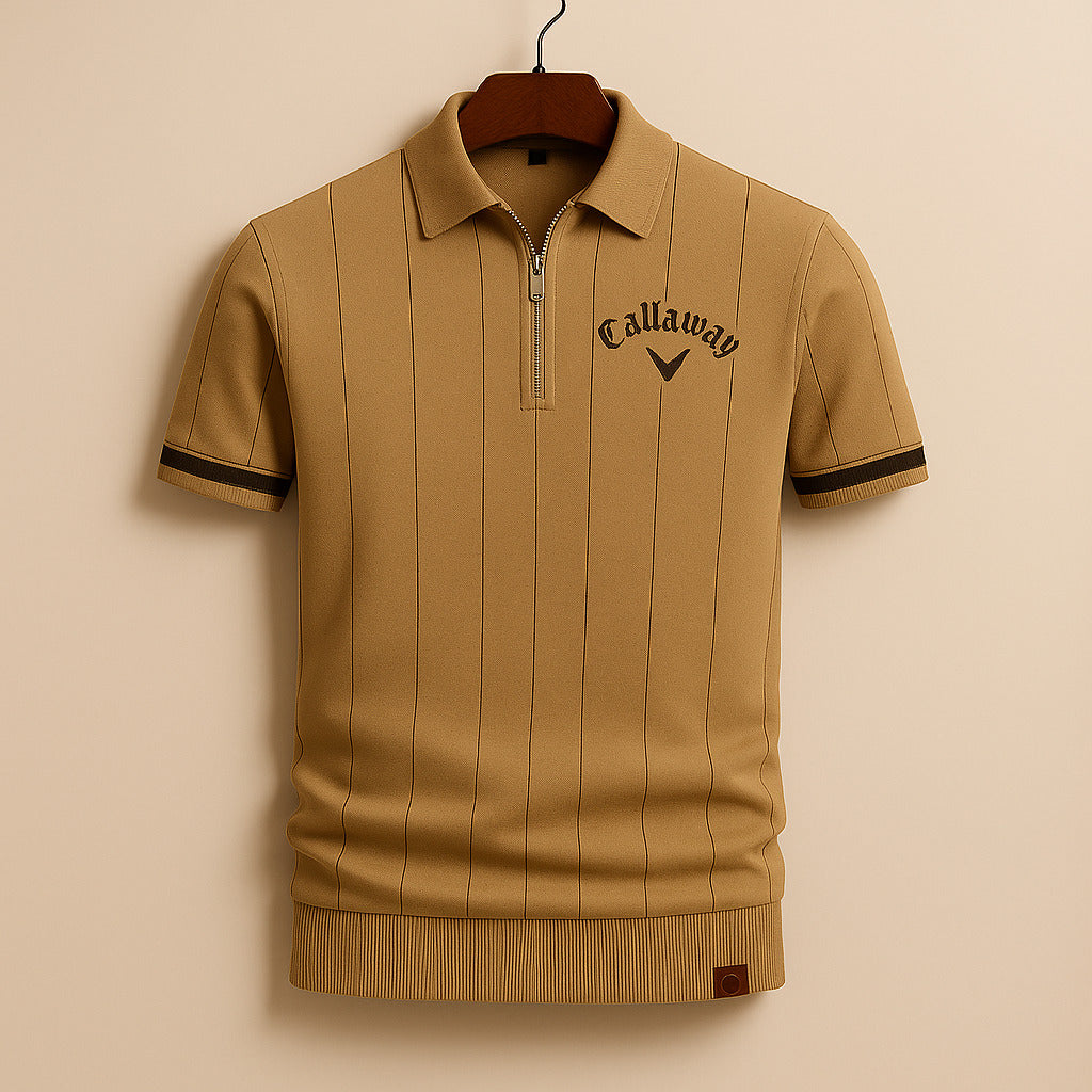 Zackary | Zip Knit Polo