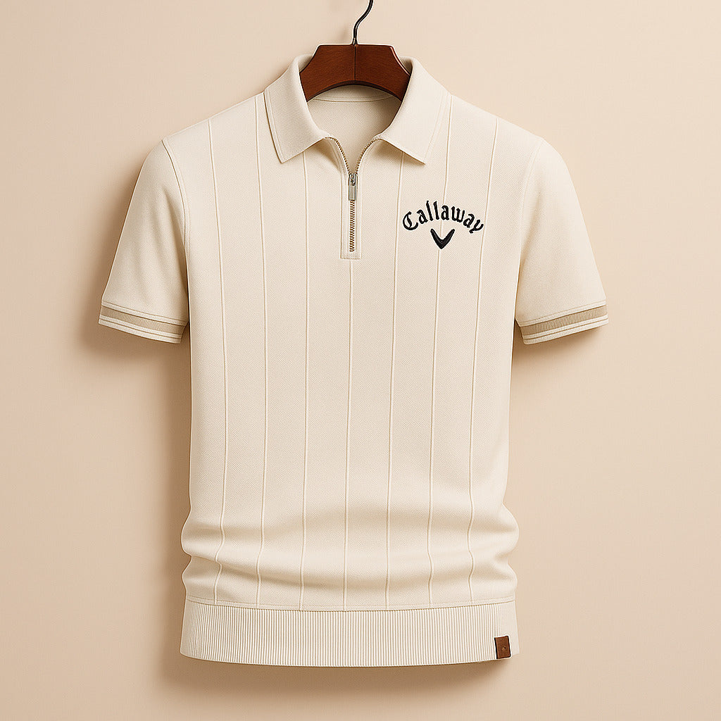 Zackary | Zip Knit Polo